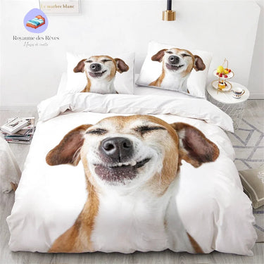 Grappig honden dekbedovertrek